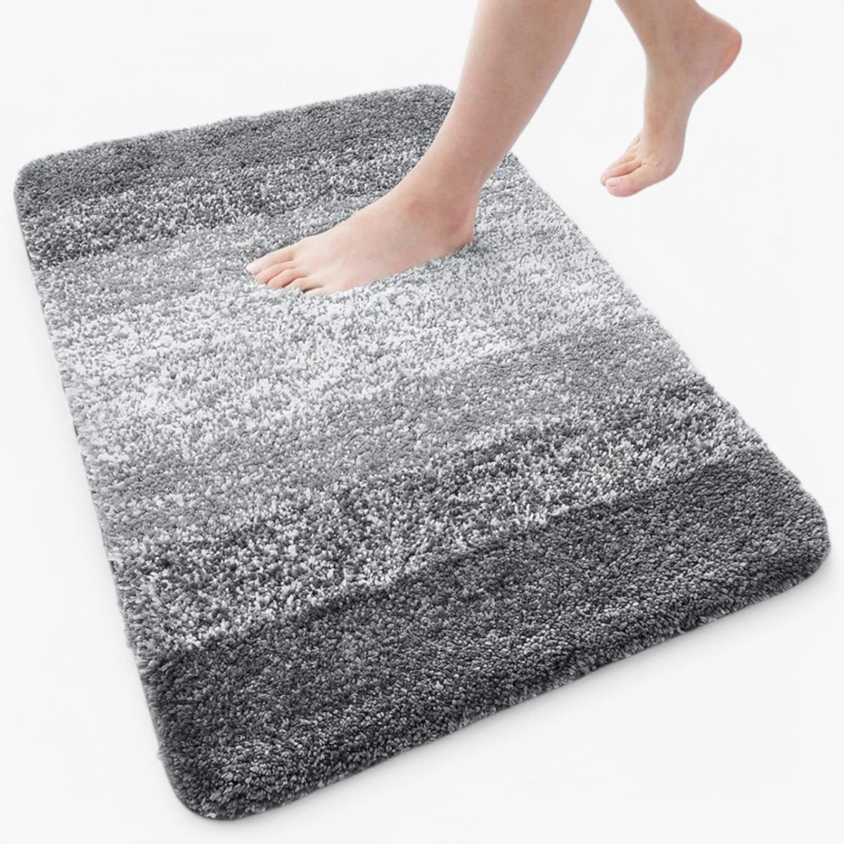 Oak & Coral | Absorbent Non-Slip Bath Mat - Soft Shaggy Bath Rug