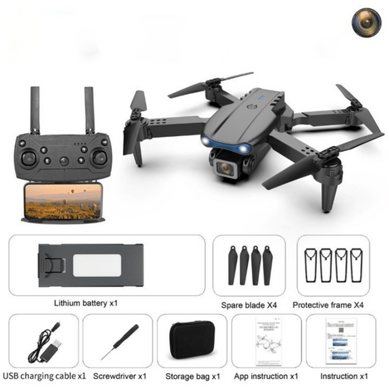Oak & Coral | AeroPro - Drone with 4K UHD Camera and Long Battery Life