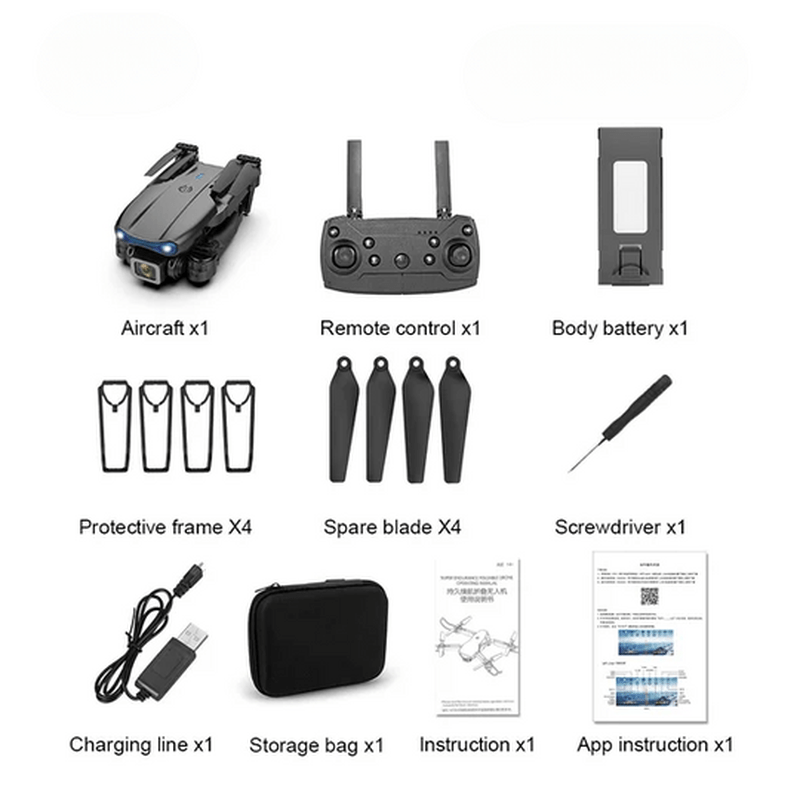 Oak & Coral | AeroPro - Drone with 4K UHD Camera and Long Battery Life