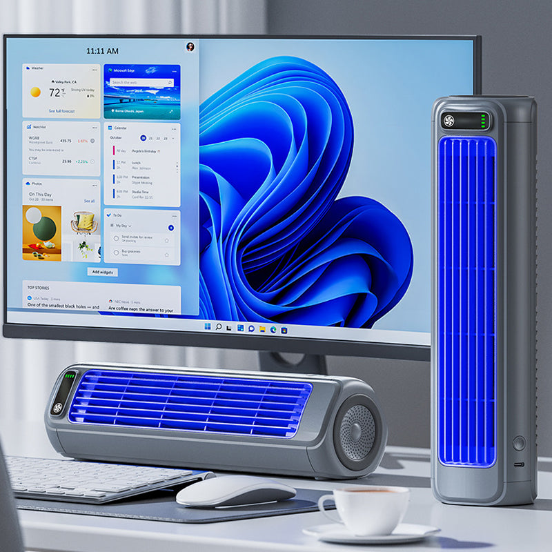Oak & Coral | AirWave – Portable Rechargeable Air Conditioner with 12-Hour Battery Life