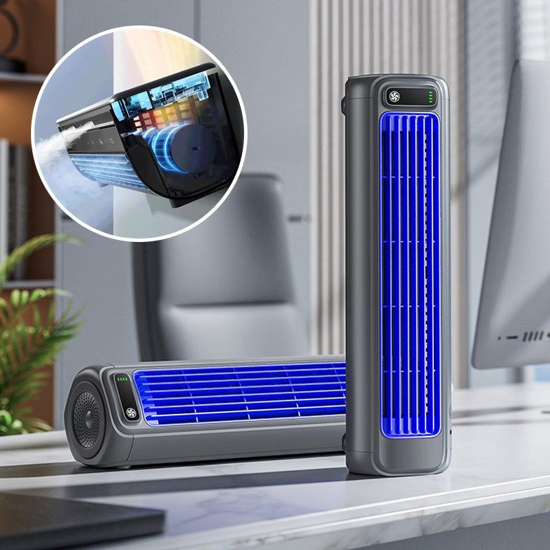 Oak & Coral | AirWave – Portable Rechargeable Air Conditioner with 12-Hour Battery Life