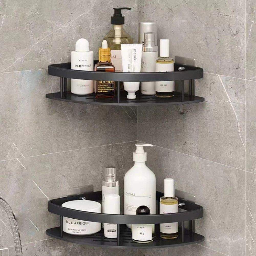 Oak & Coral | Aluma Curve Shower Shelf