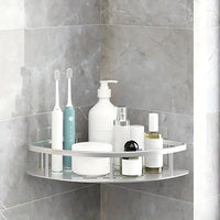 Oak & Coral | Aluma Curve Shower Shelf