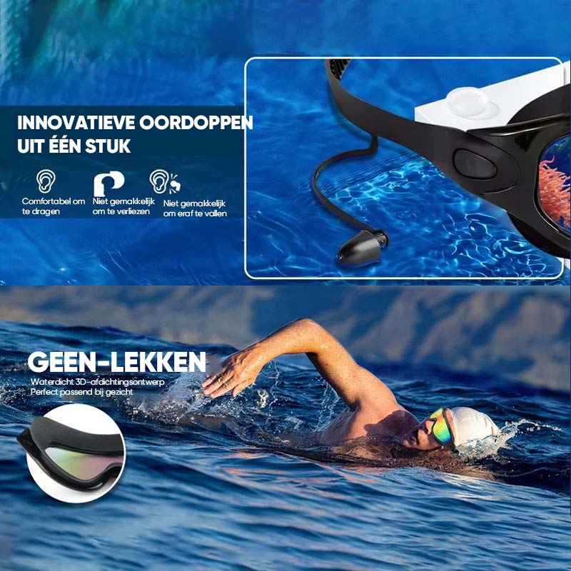 Oak & Coral | Anti-Fog Swim Goggles