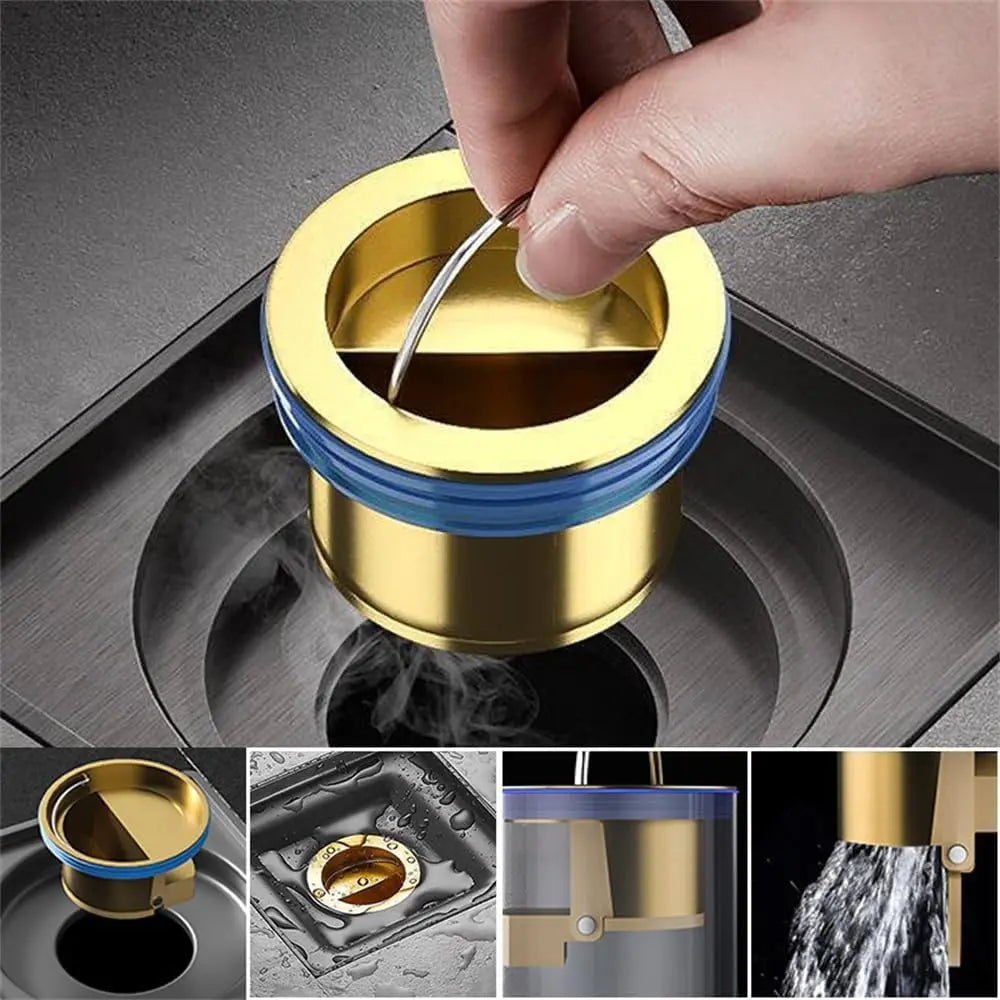 Oak & Coral | Anti-Odor Drainage Core made of Brass – Reliably Stops Drain & Pipe Odors