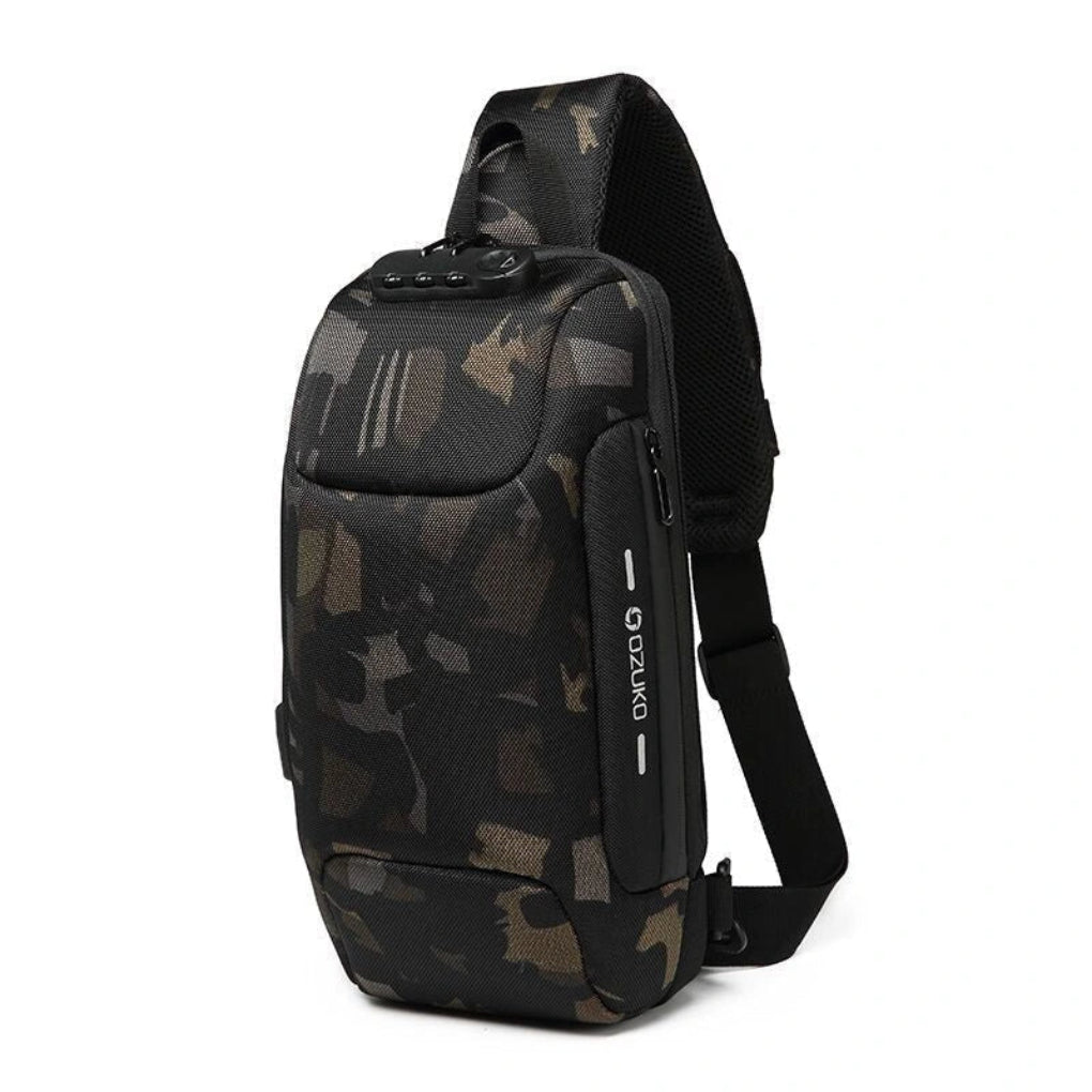 Oak & Coral | Anti-Theft USB Charging Sling Bag