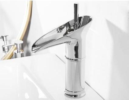 Oak & Coral | Antique Waterfall Bathroom Faucet