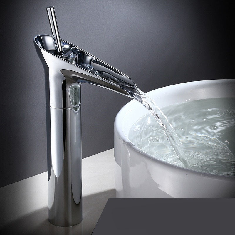 Oak & Coral | Antique Waterfall Bathroom Faucet