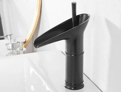 Oak & Coral | Antique Waterfall Bathroom Faucet