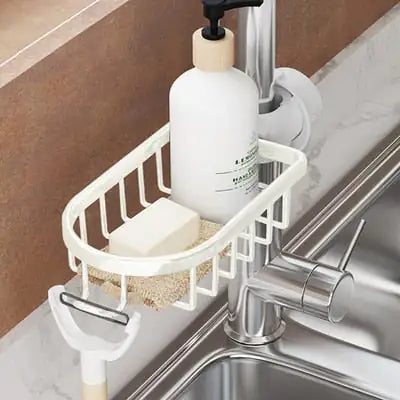 Oak & Coral | AquaGrip Shower Shelf – Practical, Rust-Free and Space-Saving