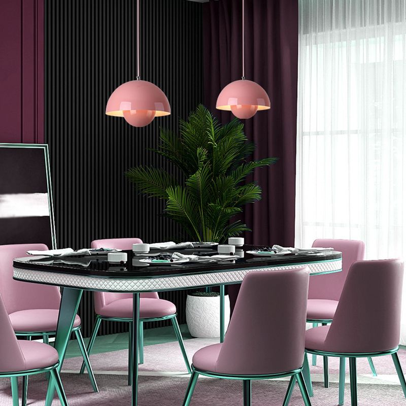 Oak & Coral | AuraLuxe LED Pendant Lamp | Modern Design | Dimmable Mood Light | Elegant Lighting for Dining Room & Living Room