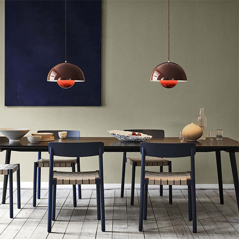 Oak & Coral | AuraLuxe LED Pendant Lamp | Modern Design | Dimmable Mood Light | Elegant Lighting for Dining Room & Living Room