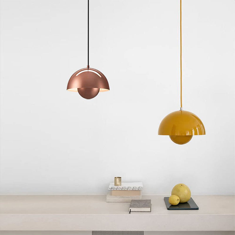 Oak & Coral | AuraLuxe LED Pendant Lamp | Modern Design | Dimmable Mood Light | Elegant Lighting for Dining Room & Living Room