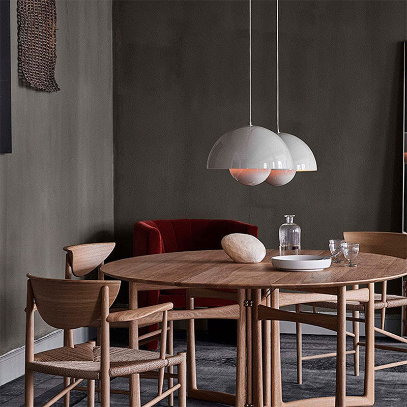 Oak & Coral | AuraLuxe LED Pendant Lamp | Modern Design | Dimmable Mood Light | Elegant Lighting for Dining Room & Living Room
