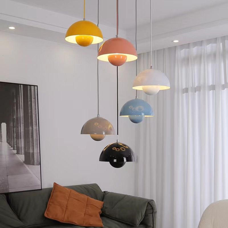 Oak & Coral | AuraLuxe LED Pendant Lamp | Modern Design | Dimmable Mood Light | Elegant Lighting for Dining Room & Living Room
