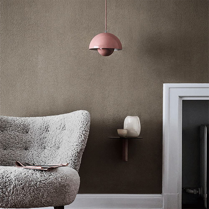 Oak & Coral | AuraLuxe LED Pendant Lamp | Modern Design | Dimmable Mood Light | Elegant Lighting for Dining Room & Living Room