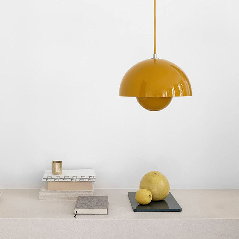Oak & Coral | AuraLuxe LED Pendant Lamp | Modern Design | Dimmable Mood Light | Elegant Lighting for Dining Room & Living Room