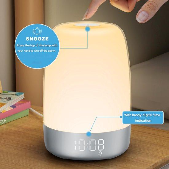 Oak & Coral | Aurora Wake-Up Light with Natural Sounds