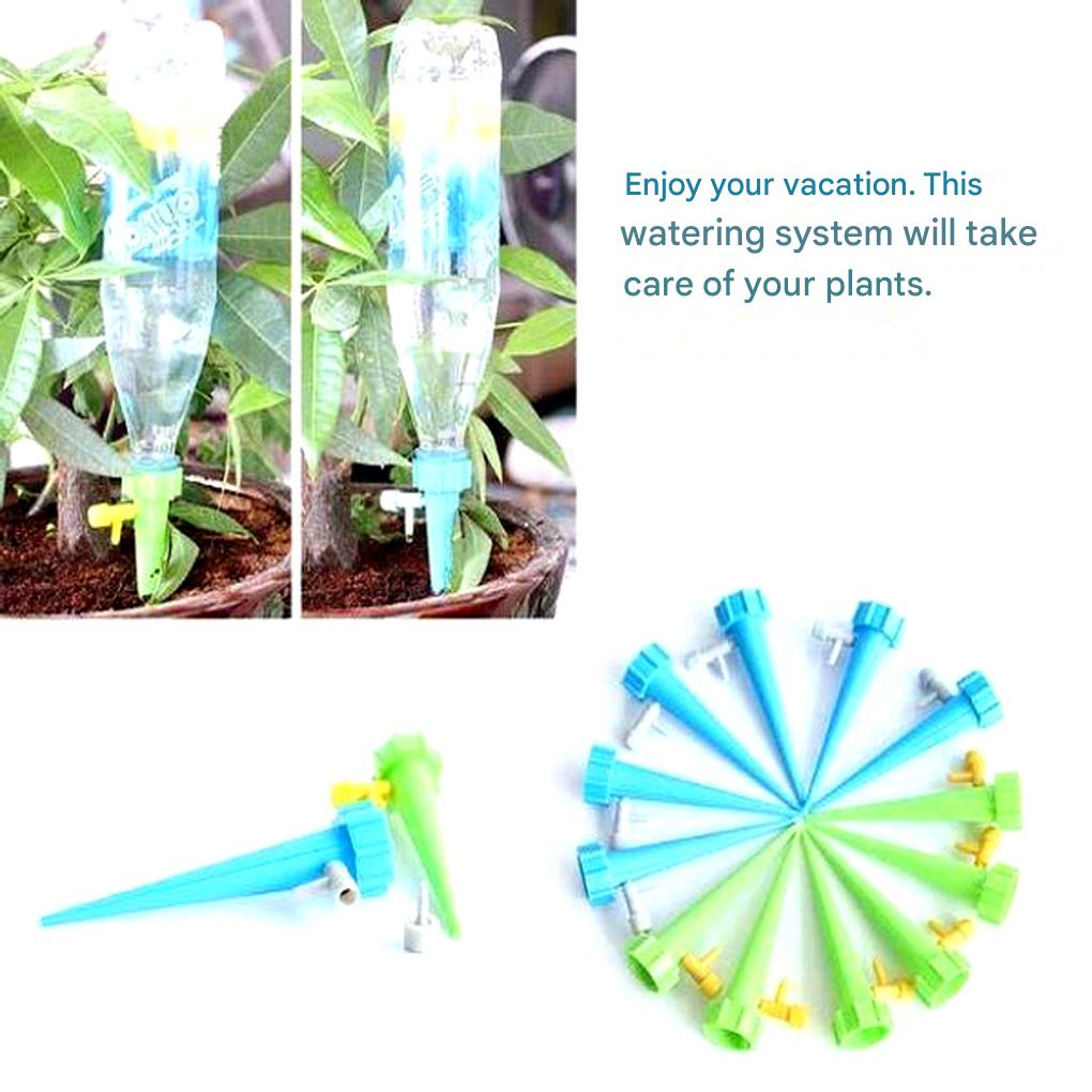 Oak & Coral | Automatic Plant Waterer - Adjustable Flow Garden Aid Spikes