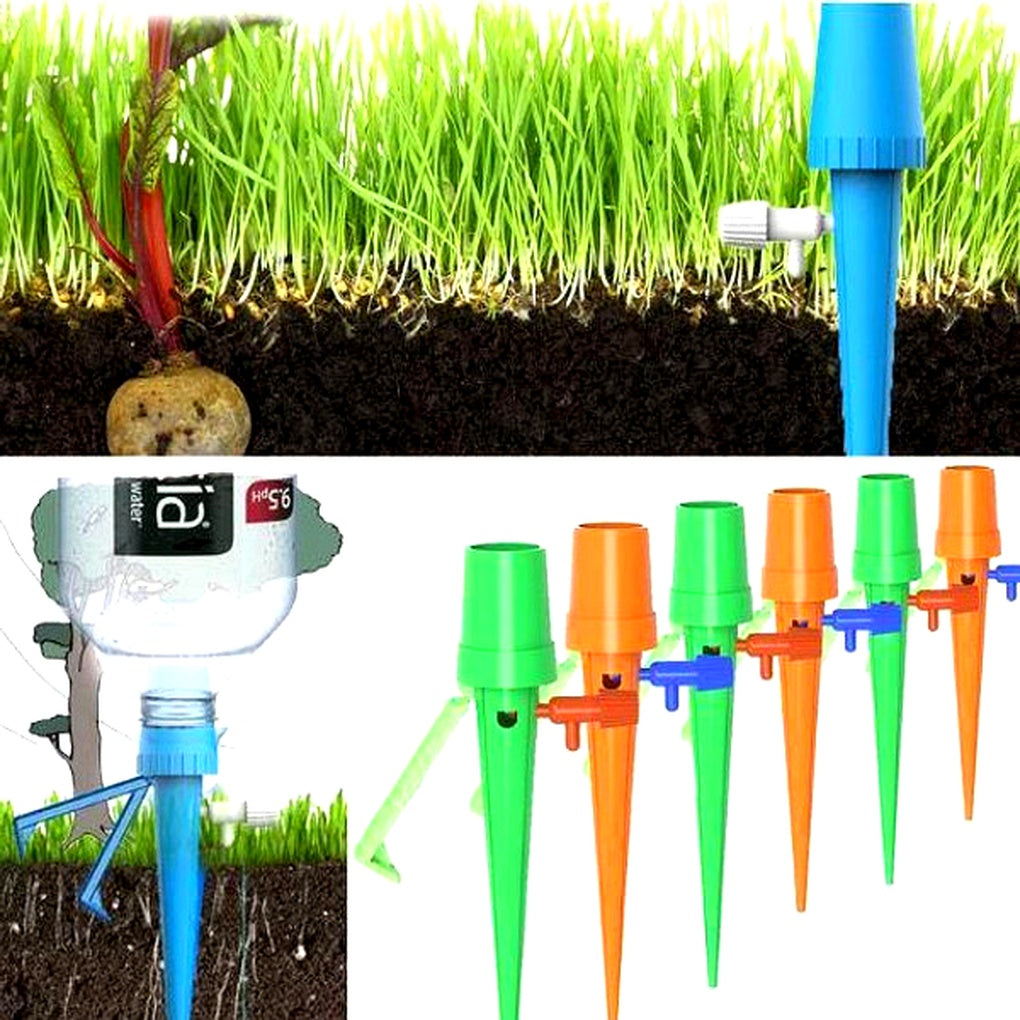 Oak & Coral | Automatic Plant Waterer - Adjustable Flow Garden Aid Spikes