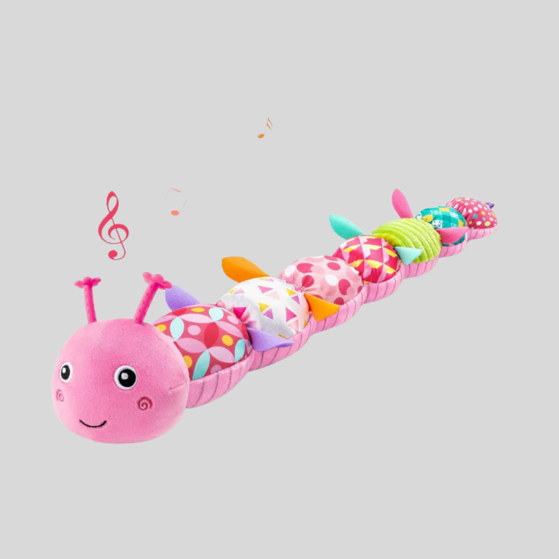 Oak & Coral | Baby Caterpillar Plush Rattle Toy