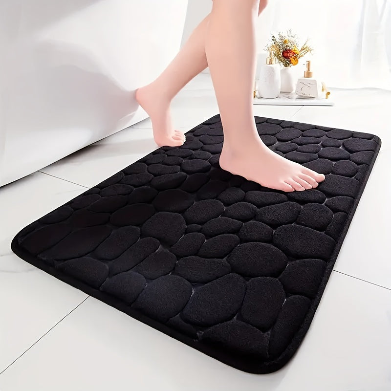 Oak & Coral | Bath Mat Non-Slip Textured Absorbent Bathroom Rug