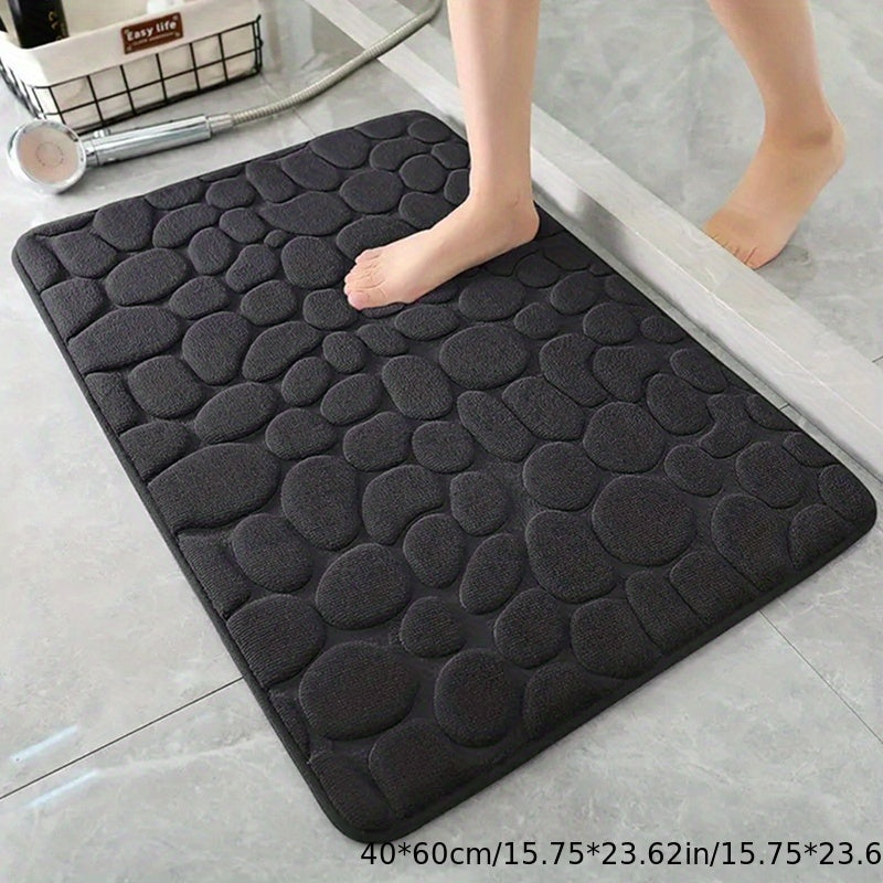 Oak & Coral | Bath Mat Non-Slip Textured Absorbent Bathroom Rug
