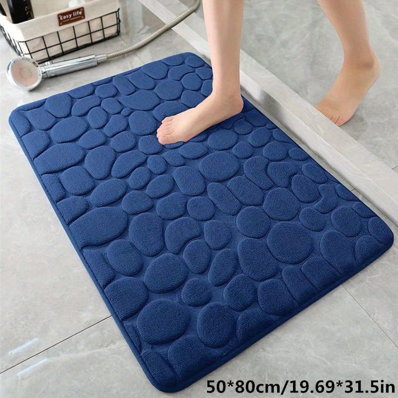 Oak & Coral | Bath Mat Non-Slip Textured Absorbent Bathroom Rug