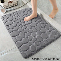 Oak & Coral | Bath Mat Non-Slip Textured Absorbent Bathroom Rug
