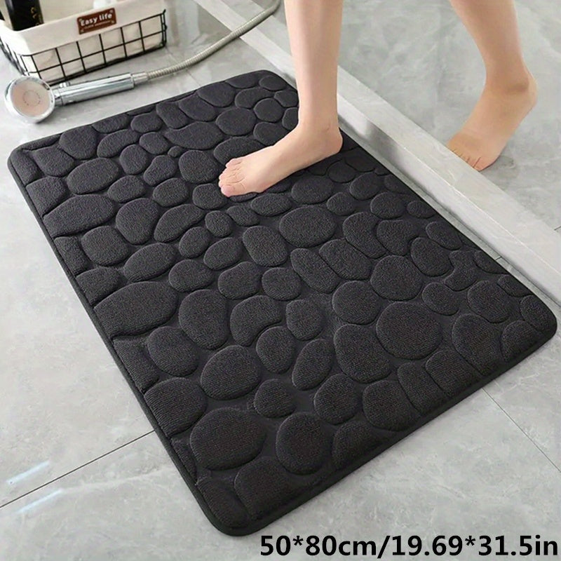 Oak & Coral | Bath Mat Non-Slip Textured Absorbent Bathroom Rug