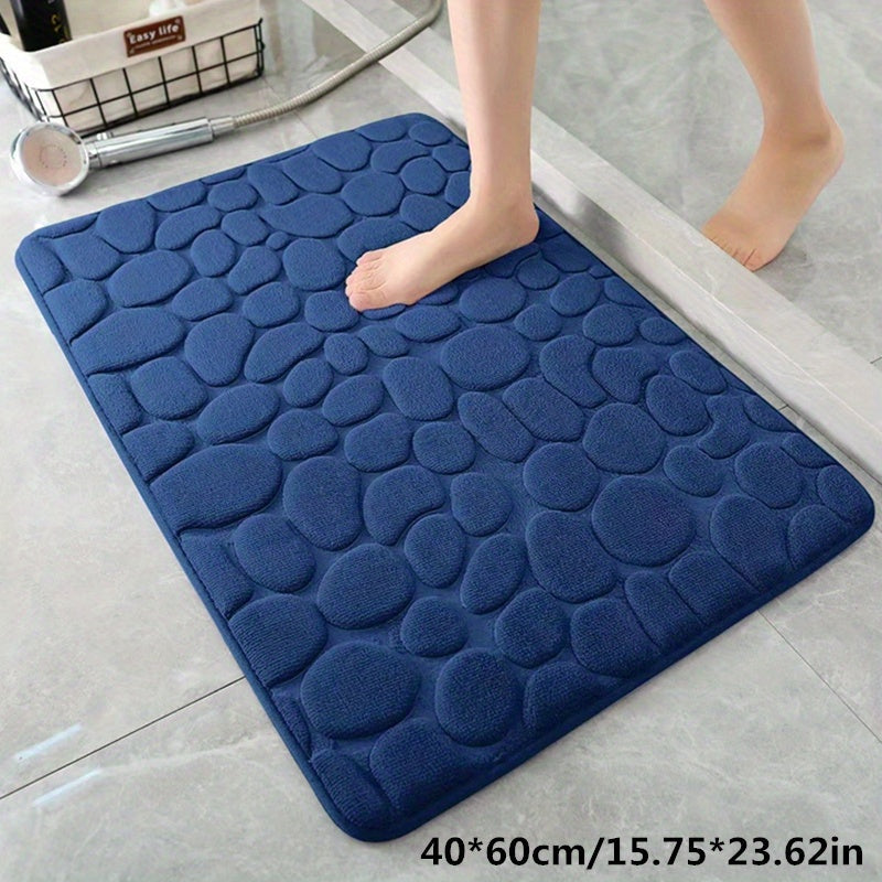 Oak & Coral | Bath Mat Non-Slip Textured Absorbent Bathroom Rug
