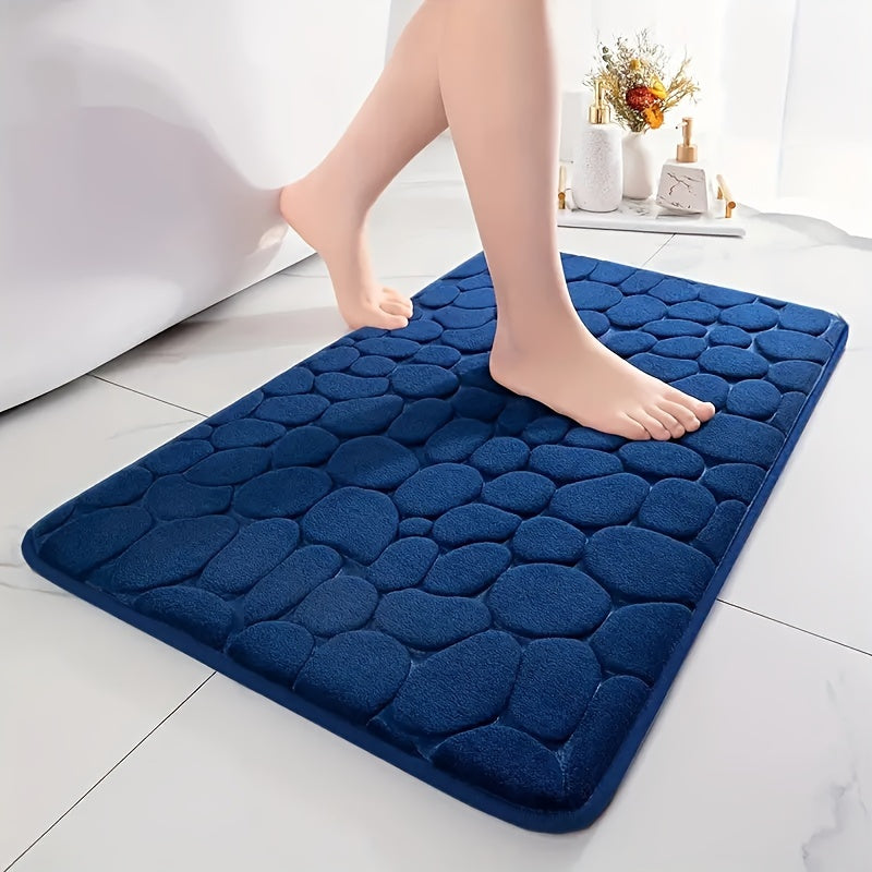 Oak & Coral | Bath Mat Non-Slip Textured Absorbent Bathroom Rug