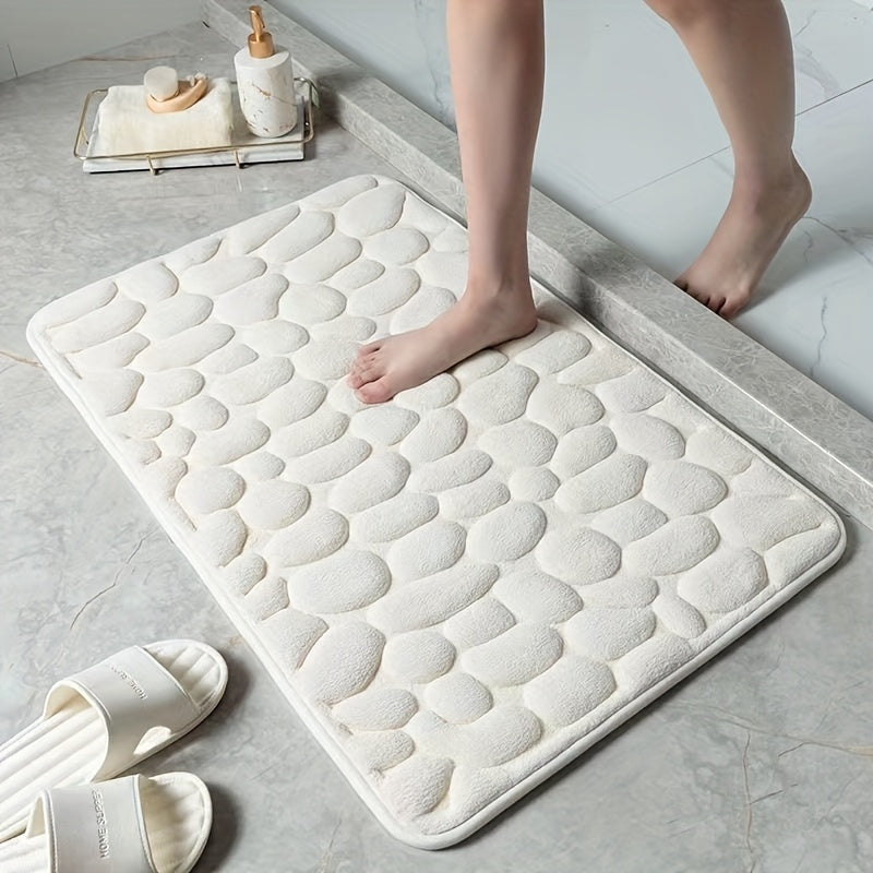 Oak & Coral | Bath Mat Non-Slip Textured Absorbent Bathroom Rug