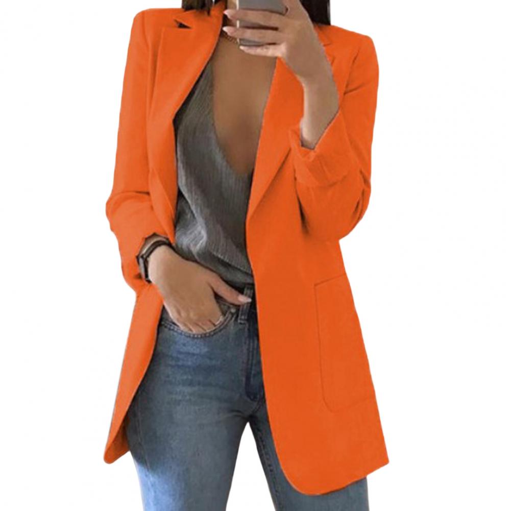 Oak & Coral Blazer Jacket with Large Pockets