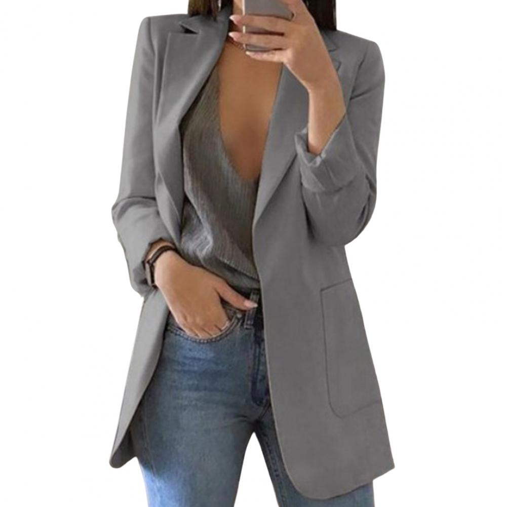 Oak & Coral Blazer Jacket with Large Pockets