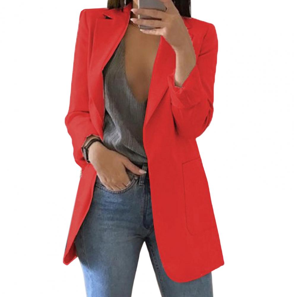 Oak & Coral Blazer Jacket with Large Pockets
