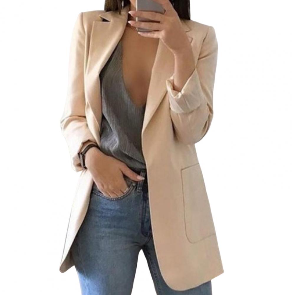 Oak & Coral Blazer Jacket with Large Pockets