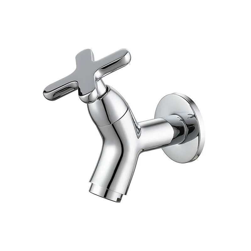 Oak & Coral | BrassFlow – Wall-Mounted Cold Water Tap in Solid Brass