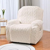 Oak & Coral | Cable Knit Recliner Sofa Cover