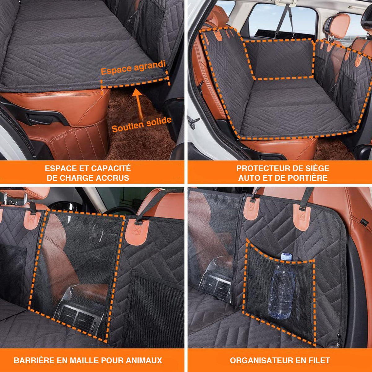 Oak & Coral | Car Cover for Dogs with Door Shields