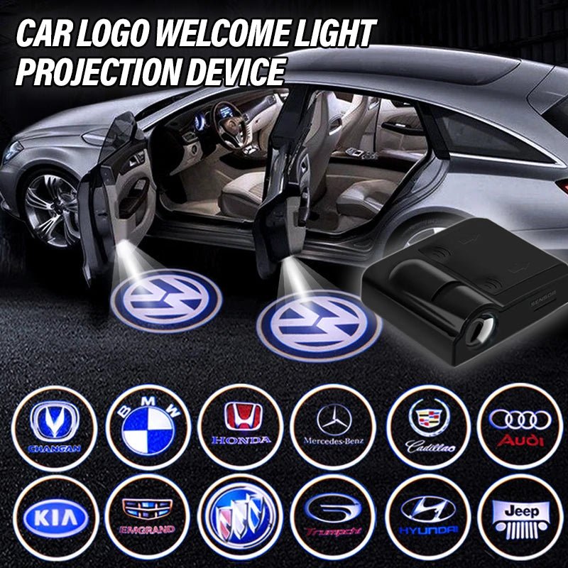 Oak & Coral | Car Door Logo Projector Light | Wireless LED Welcome Light | Custom Logo