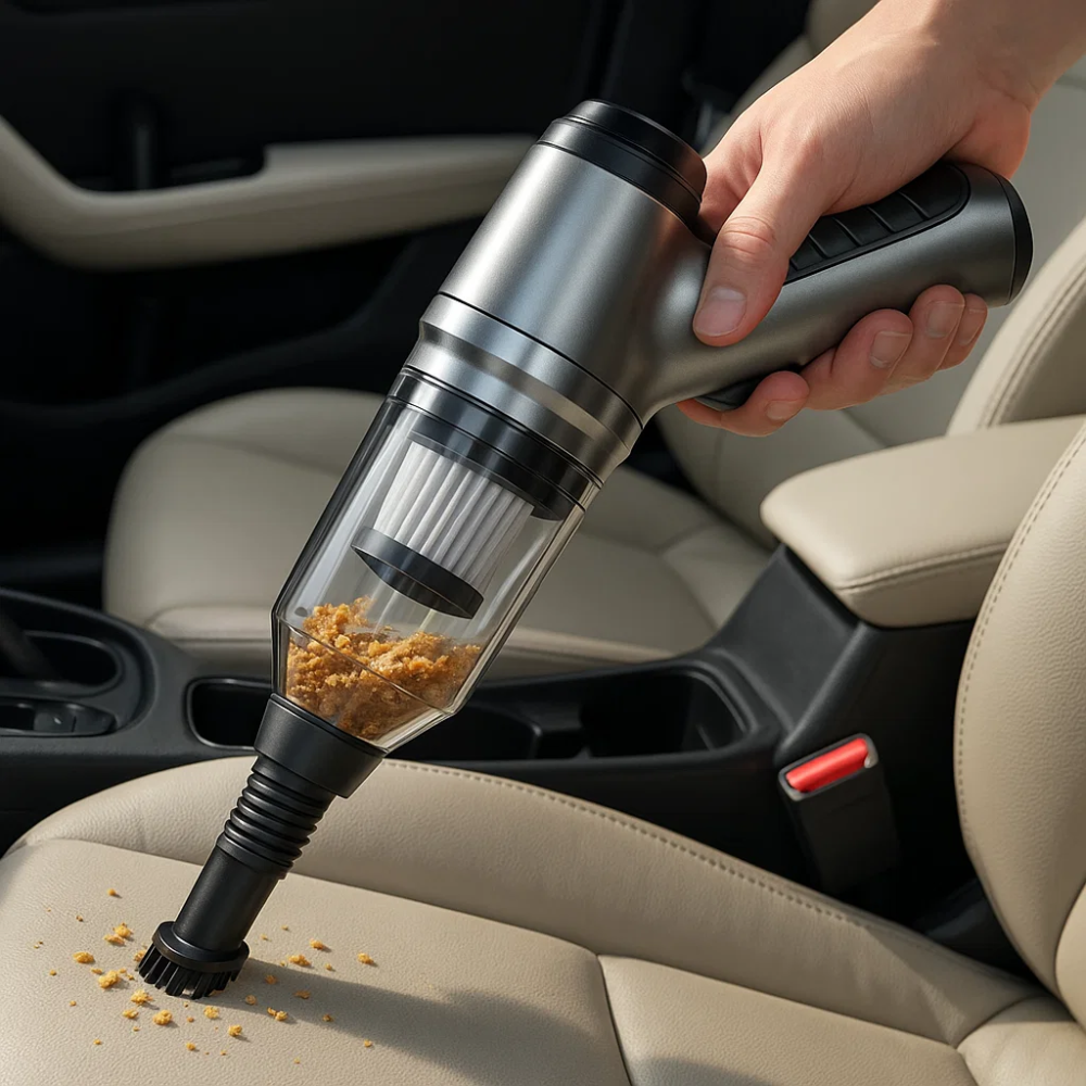 Oak & Coral | Car Vacuum Cleaner - Powerful and Compact Car Vac for Quick Cleaning