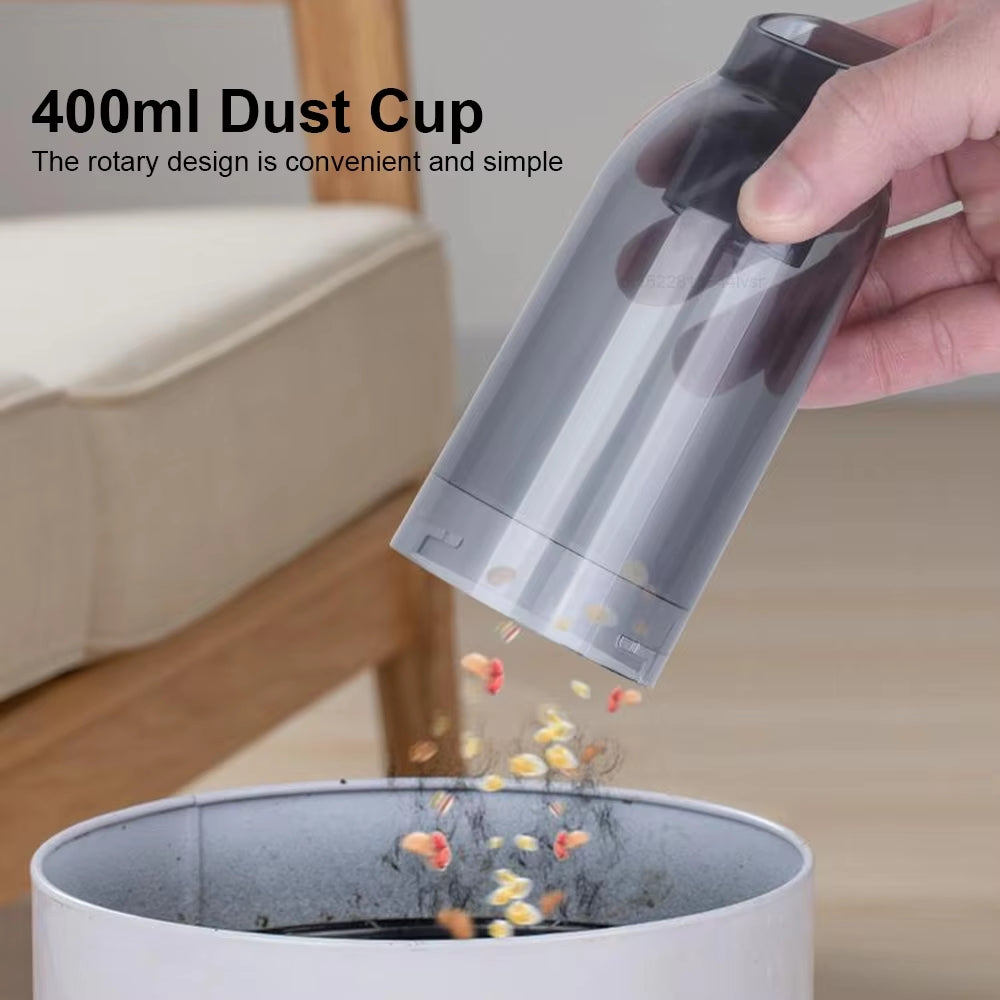 Oak & Coral | Car Vacuum Cleaner - Powerful and Compact Car Vac for Quick Cleaning