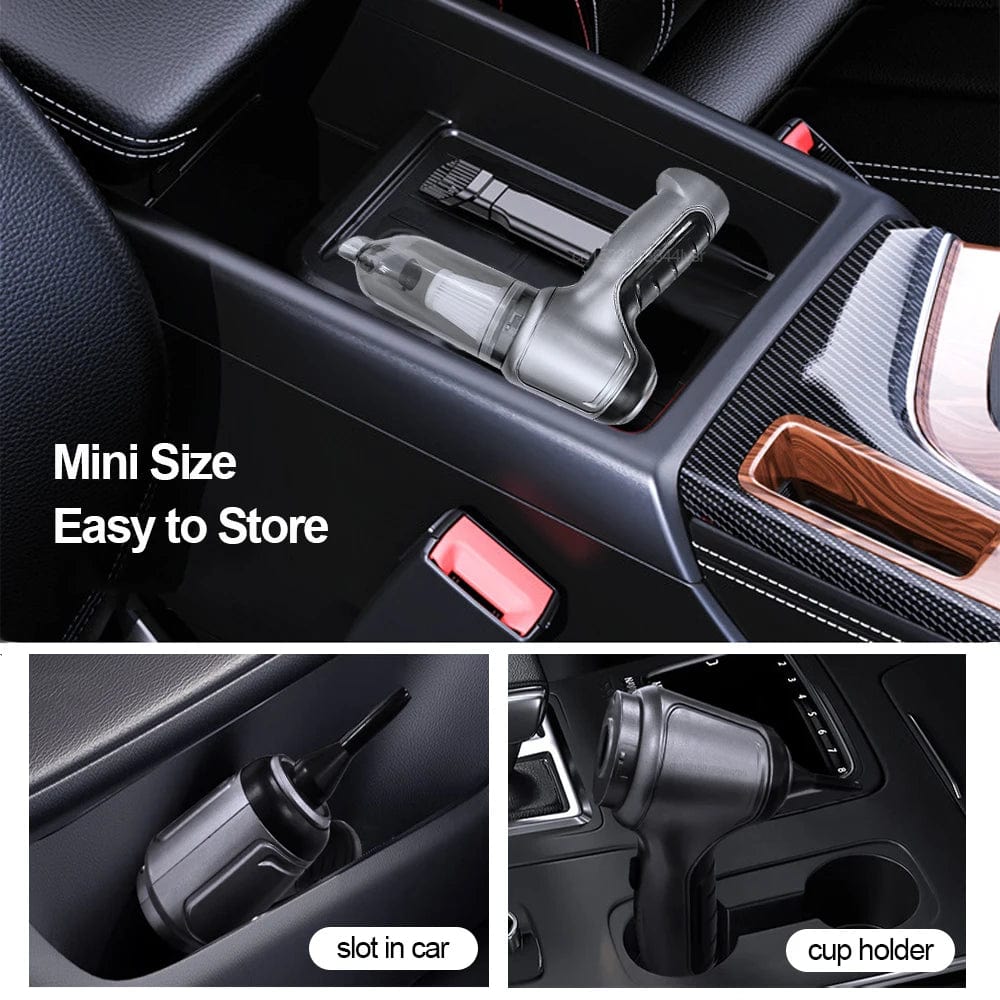 Oak & Coral | Car Vacuum Cleaner - Powerful and Compact Car Vac for Quick Cleaning
