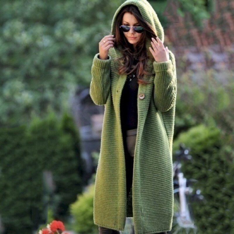 Oak & Coral Cardigan with Hood | Beautiful Cardigan with Style!