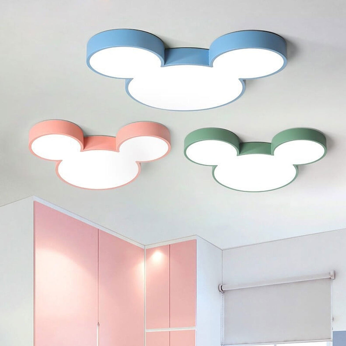 Oak & Coral | Cartoon LED Ceiling Light | Slim Children's Design