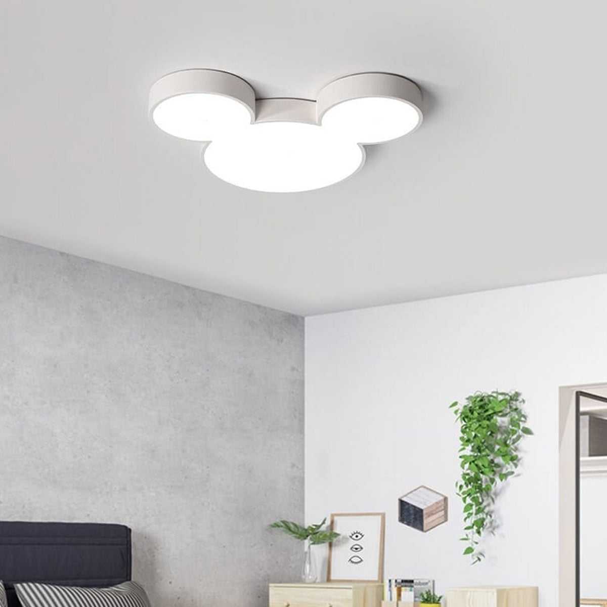 Oak & Coral | Cartoon LED Ceiling Light | Slim Children's Design