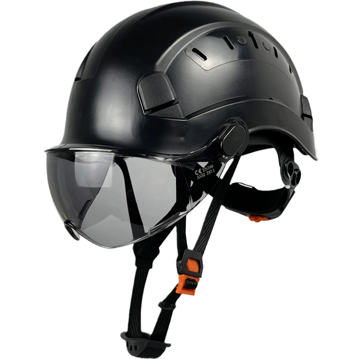 Oak & Coral | CE ABS Safety Helmet with Goggles & Visor – SafeGuard