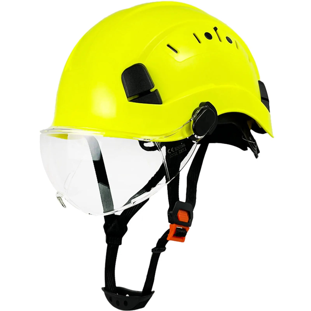 Oak & Coral | CE ABS Safety Helmet with Goggles & Visor – SafeGuard