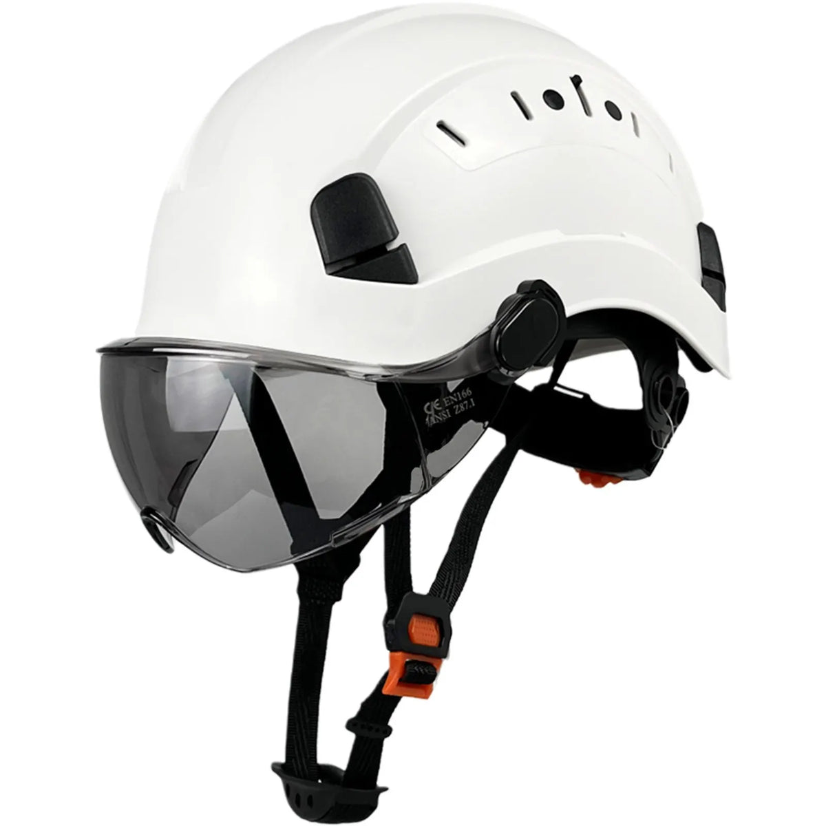 Oak & Coral | CE ABS Safety Helmet with Goggles & Visor – SafeGuard